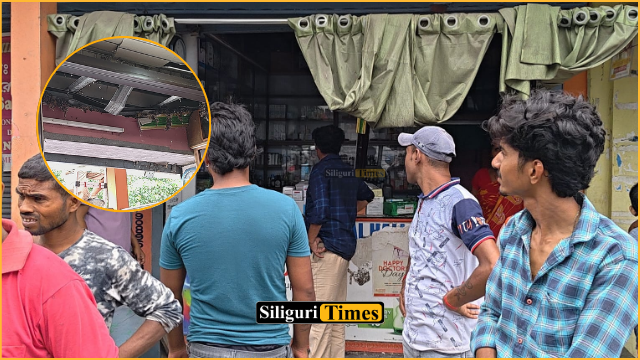 फूलबाड़ी में दवा दुकान में दुस्साहसिक चोरी, साढ़े 4 लाख रुपये लेकर फरार