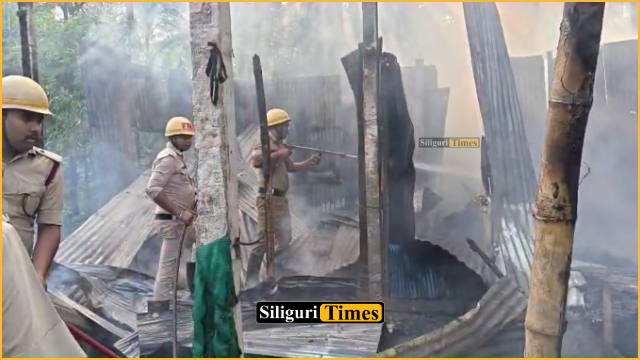 नक्सलबाड़ी के रायपाड़ा में घर में लगी भीषण आग, जलकर राख